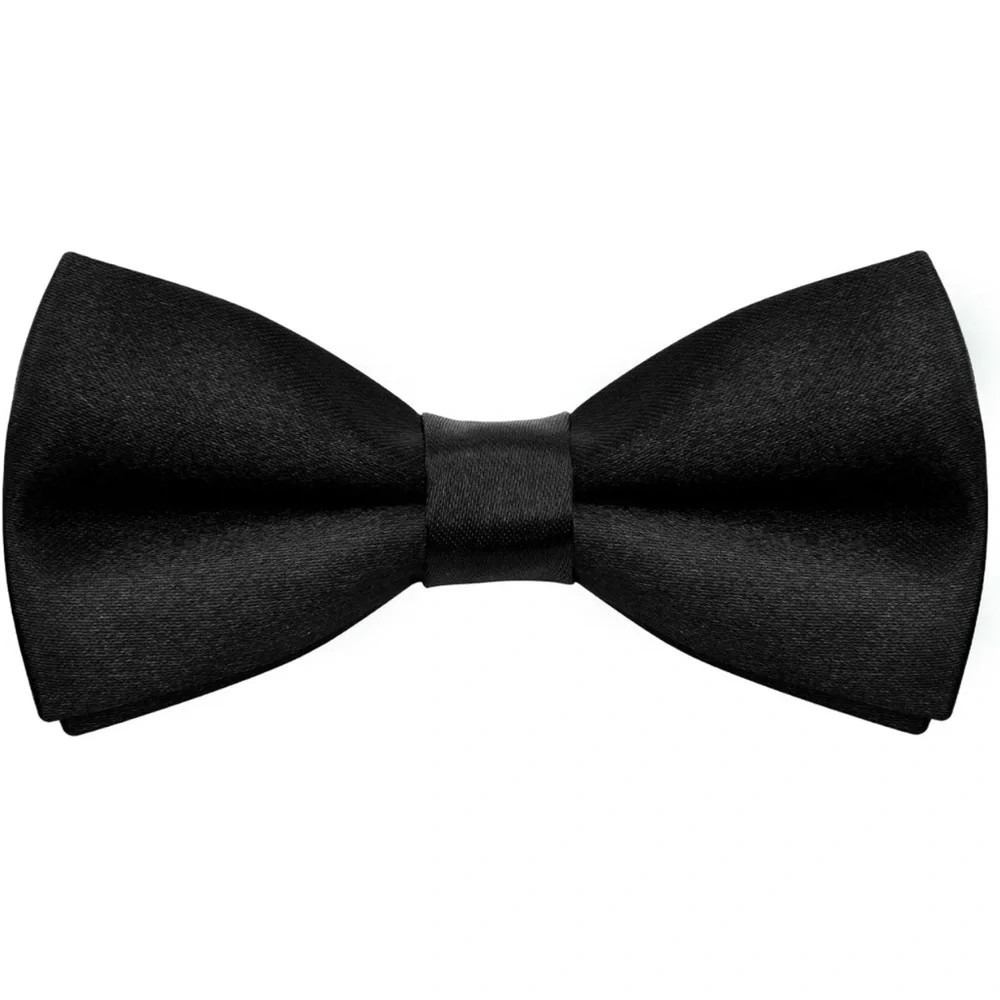 6 Kid’s bow ties black adjustable,  5 new in boxes, 1 bow tie new, unboxed.